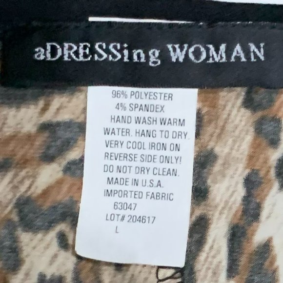 ADRESSING WOMAN ANIMAL PRINT SEQUIN CAMISOLE AND MATCHING JACKET SIZE L - Picture 5 of 16